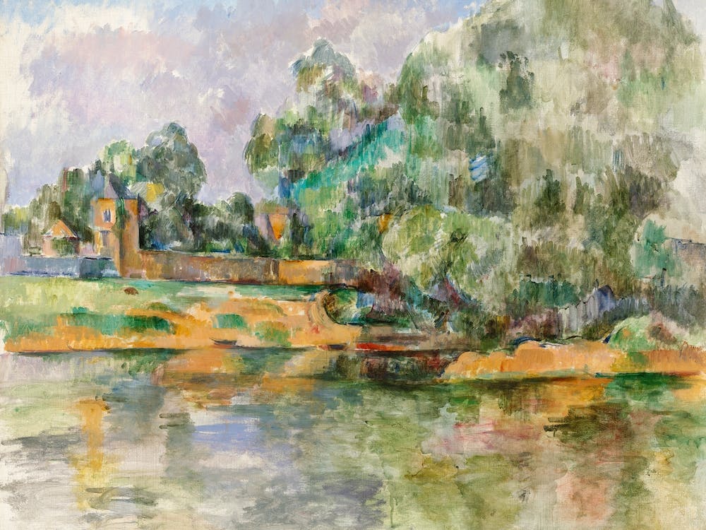 Riverbank, Paul Cézanne