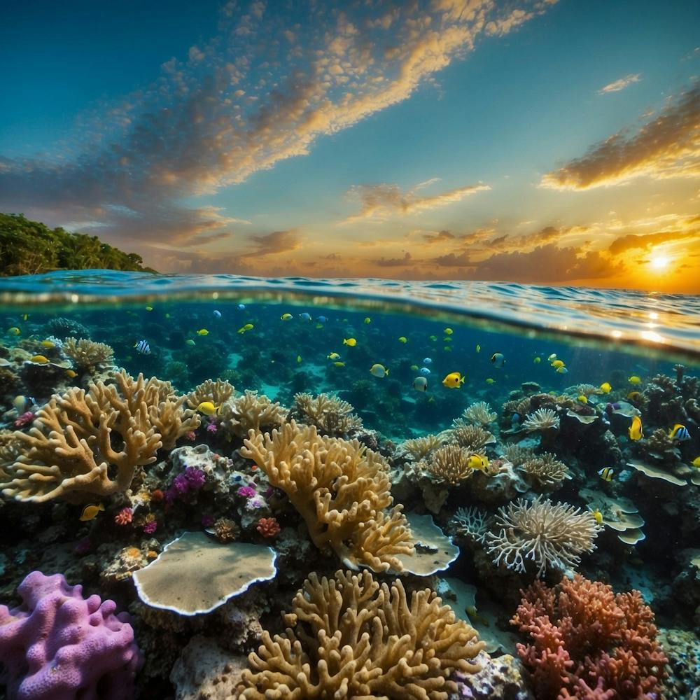 Default Want A Picture Of The Coral Reef At Sunset 1