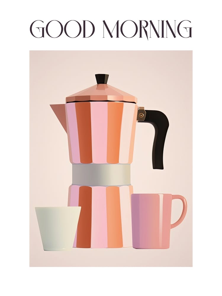 Moka Espresso Italian Coffee Maker Good Morning 1