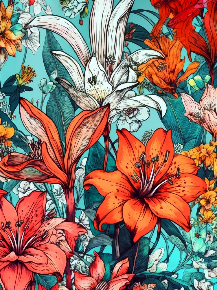 Motif Floral Sans Couture 1 flore nature fleurs