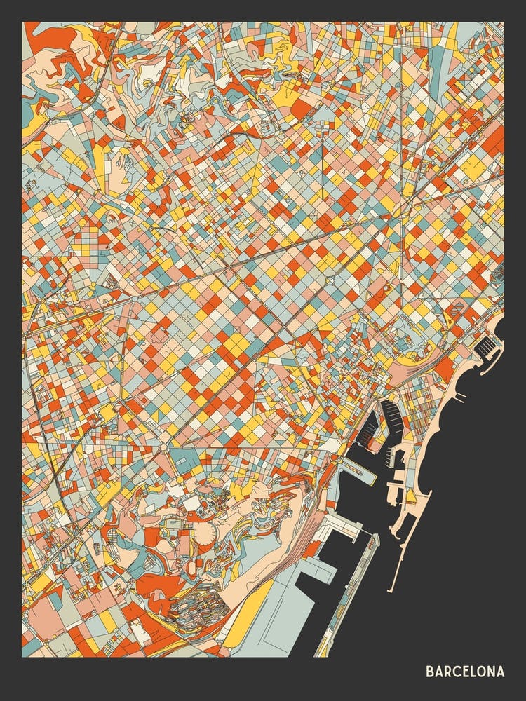 Barcelona Spain Map