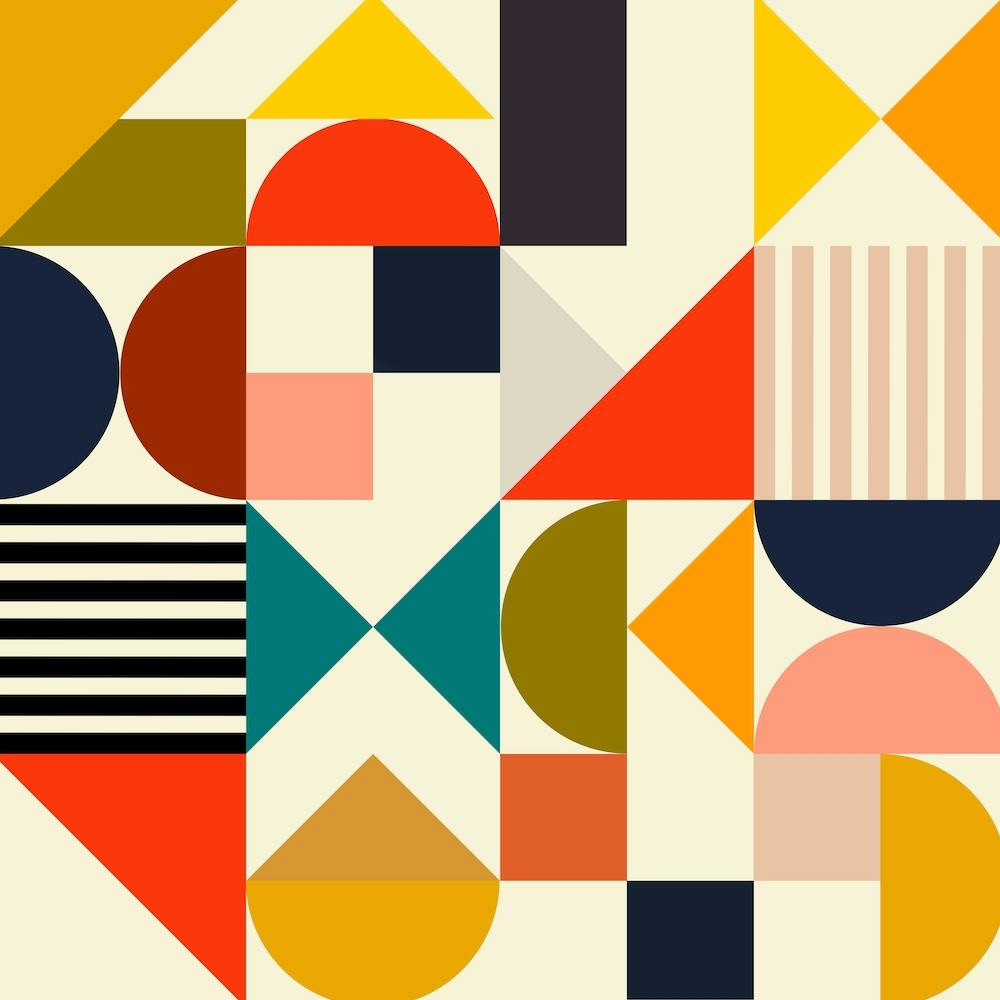 Mid Century Bauhaus 1 Square