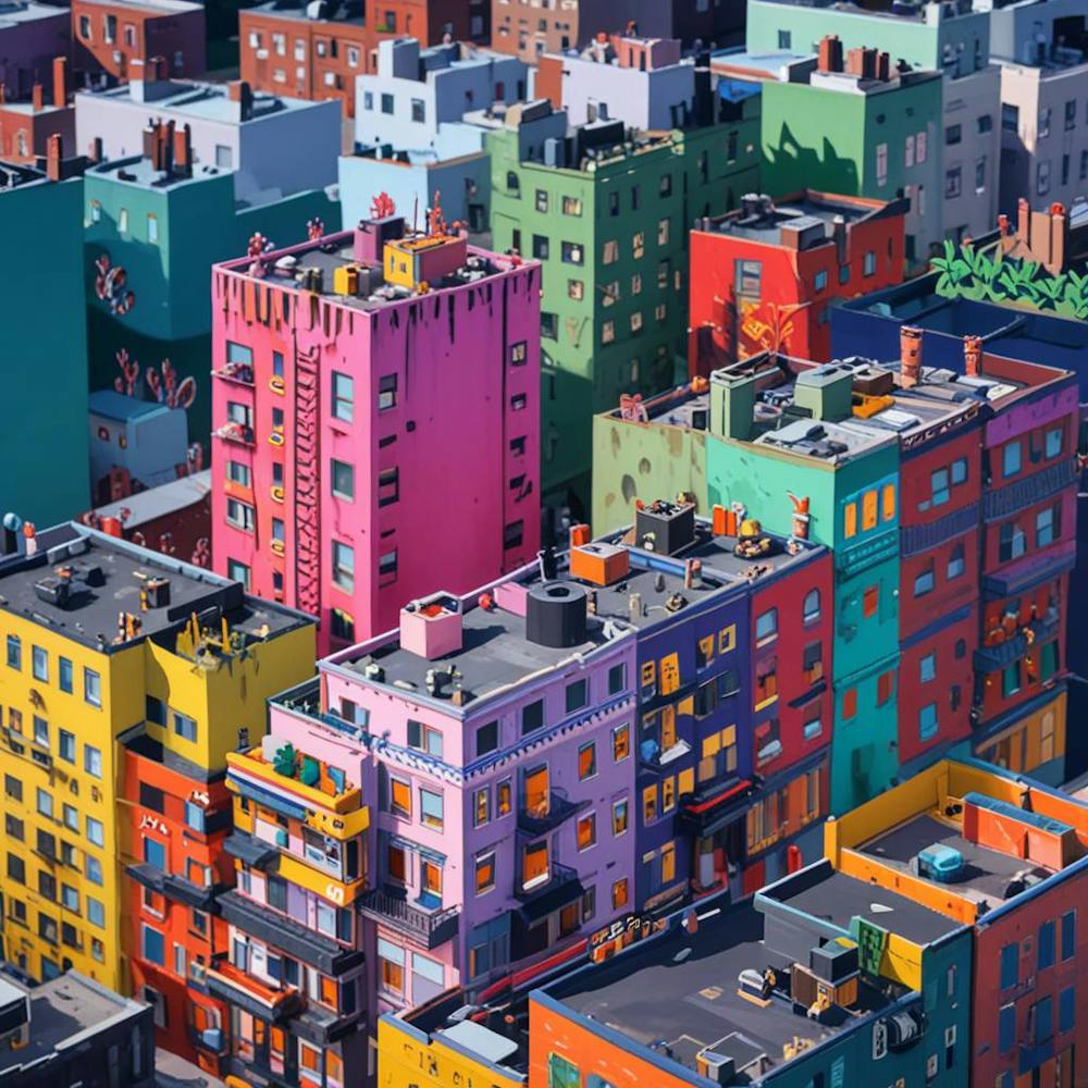 Buildings Outskirts Of New York City2