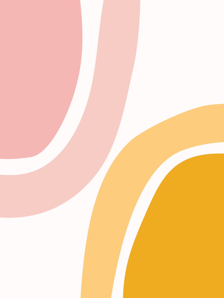 Abstract Shapes 36 In Modern Geometric Rainbow Mustard Yellow And Pale Pink 01