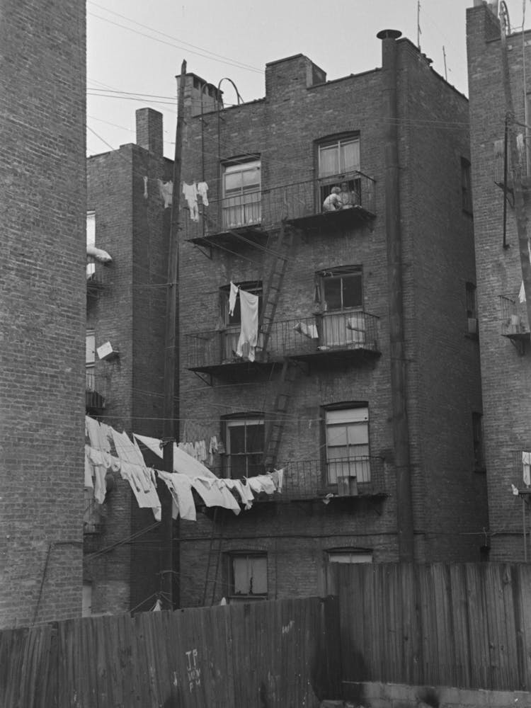 Apartment Houses As Viewed Through Vacant Lot, In The Vicinity Of 139th Street Just East Of St, Anne S Avenue, Bronx