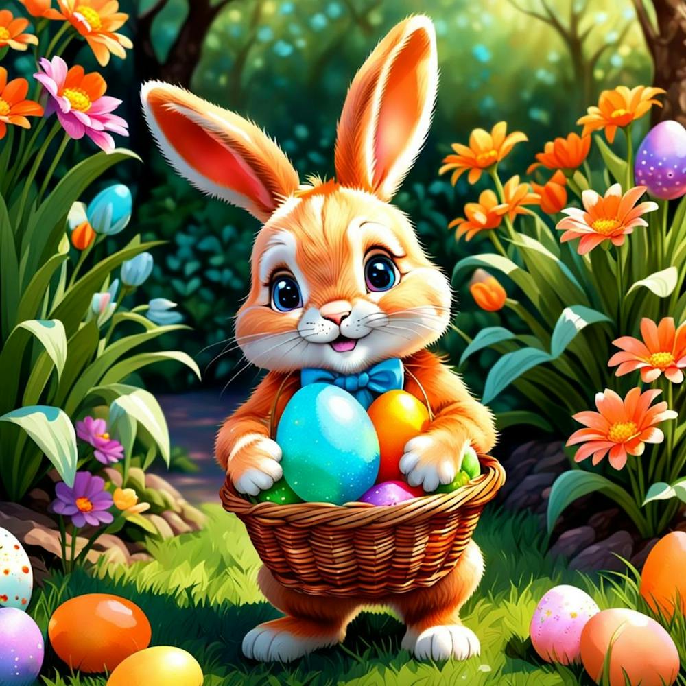 Easter Bunny With Basket