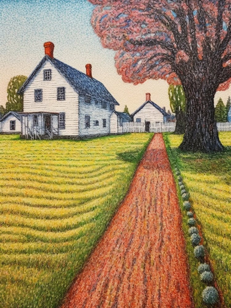 Fort Vancouver National Historic Site Fauvism Illustration 16