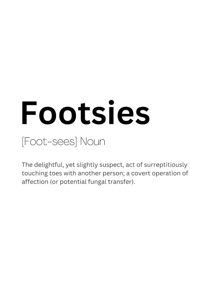 Footsies Definition Meaning 1