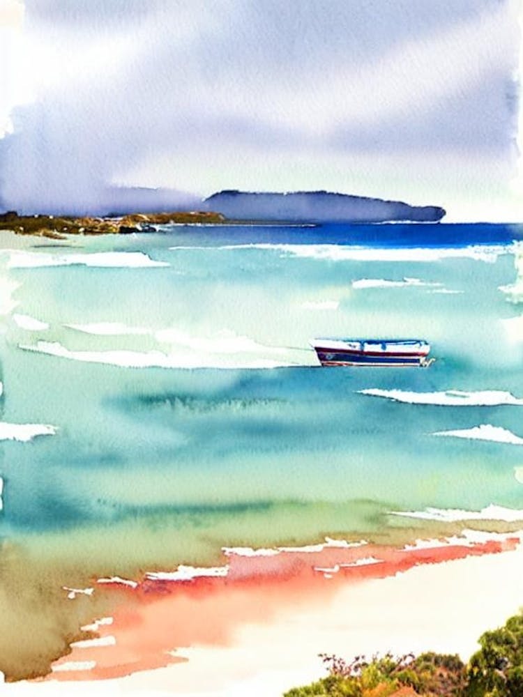 Boat Harbour Beach 4, Australien Aquarell