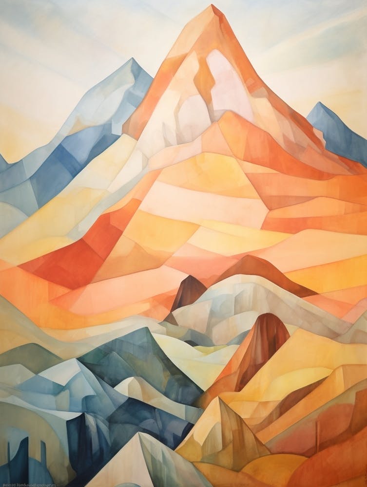 Mount Bear Usa Mountain Painting