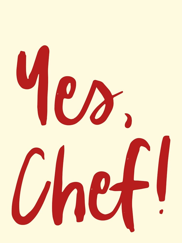 Yes Chef Red Kitchen Decor