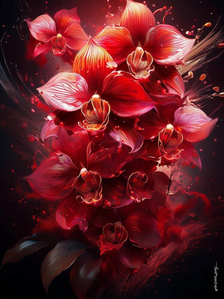Orchideen im Wind