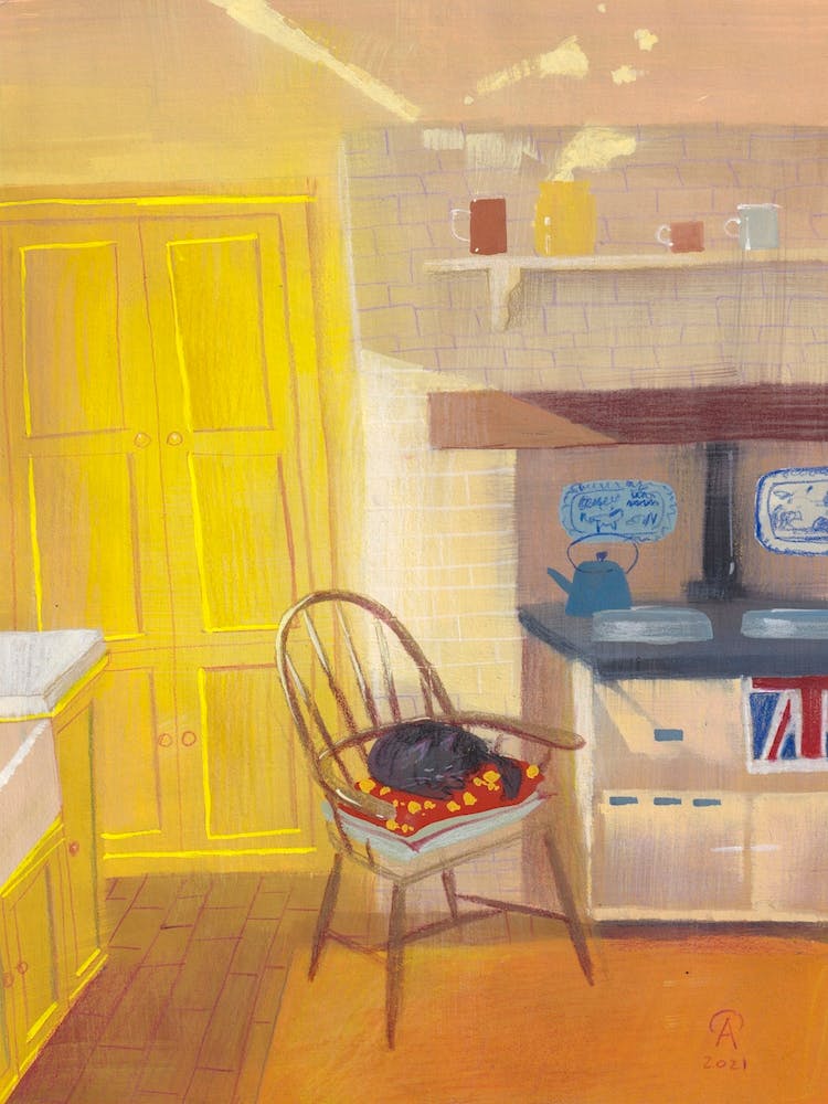 Cozy Kitchen In English Countryside