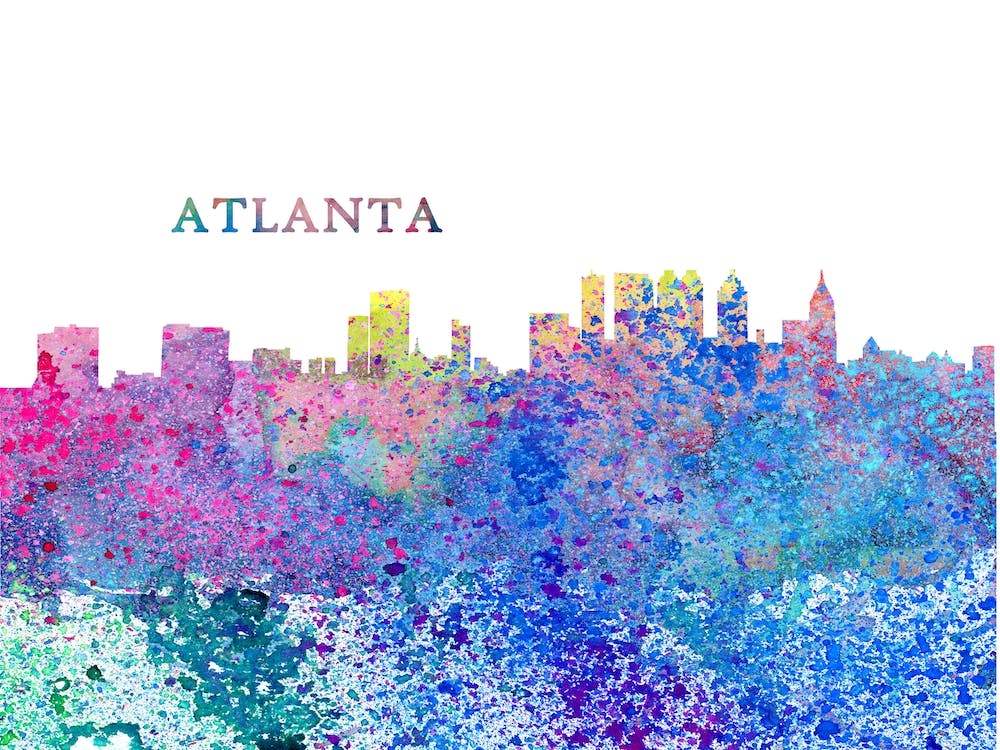 Atlanta Georgia Skyline Splash