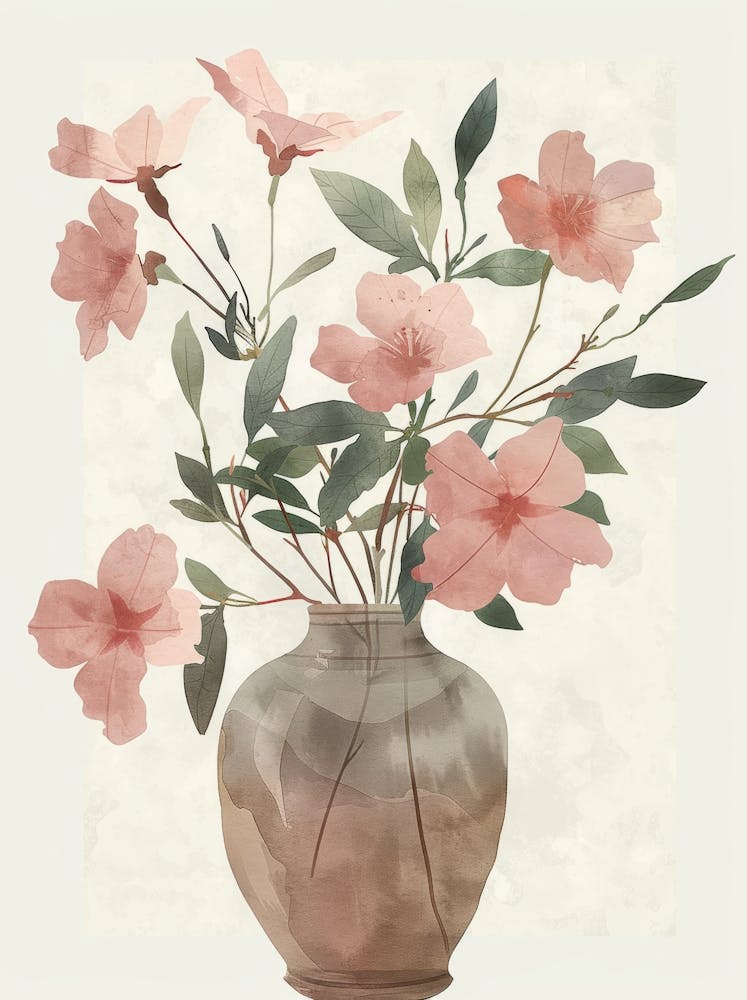 Rosa Blumen In Einer Vase 4