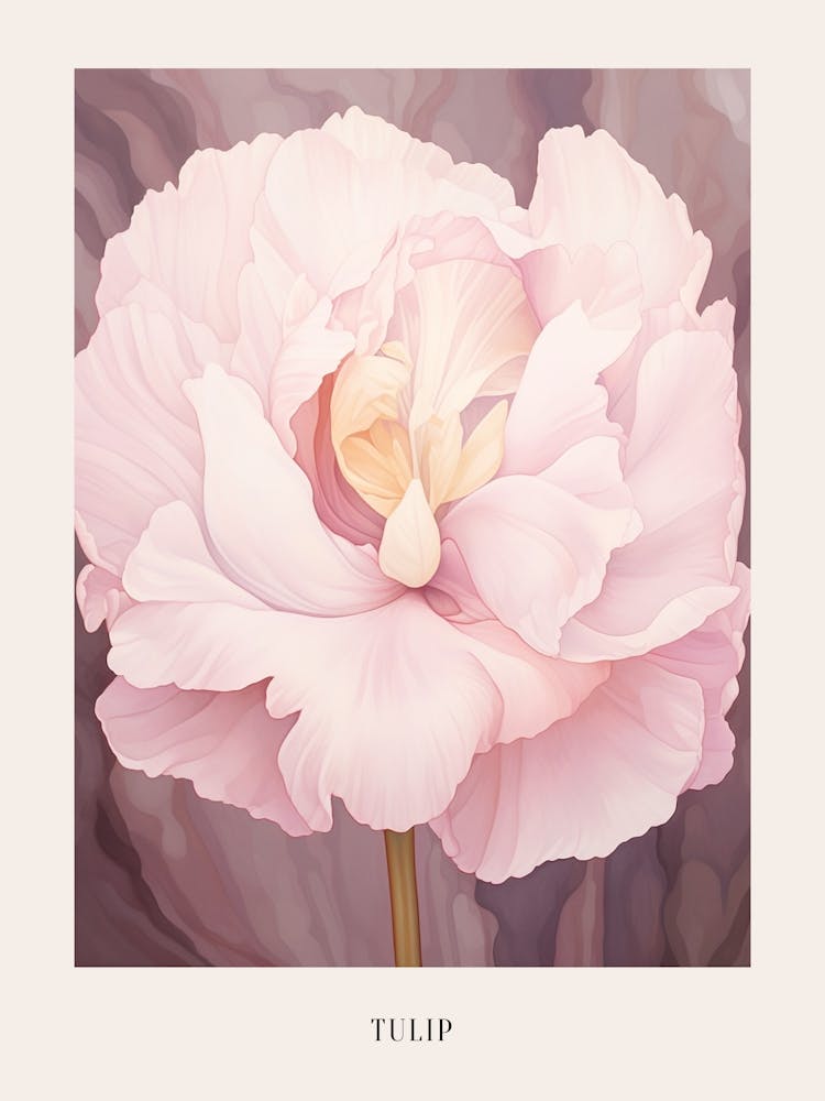 Floral Illustration Tulip 2 Poster