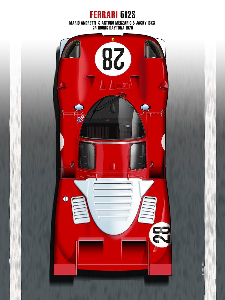Andretti, Merzario, Ickx, Ferrari 512S