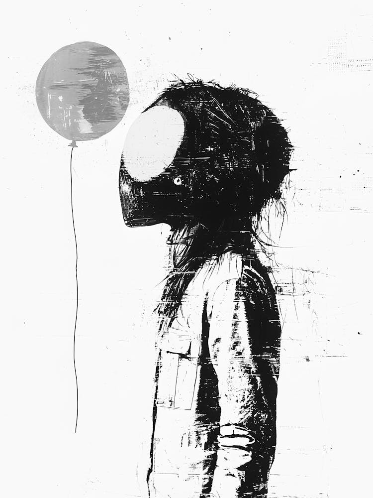 Man Holding A Balloon