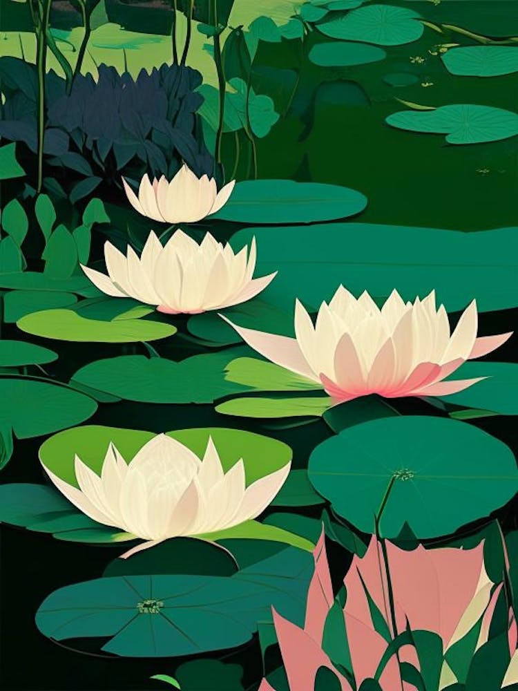 Lotus Flowers In Park Fauvism Matisse 7