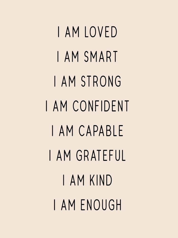 Kid Affirmations Tan