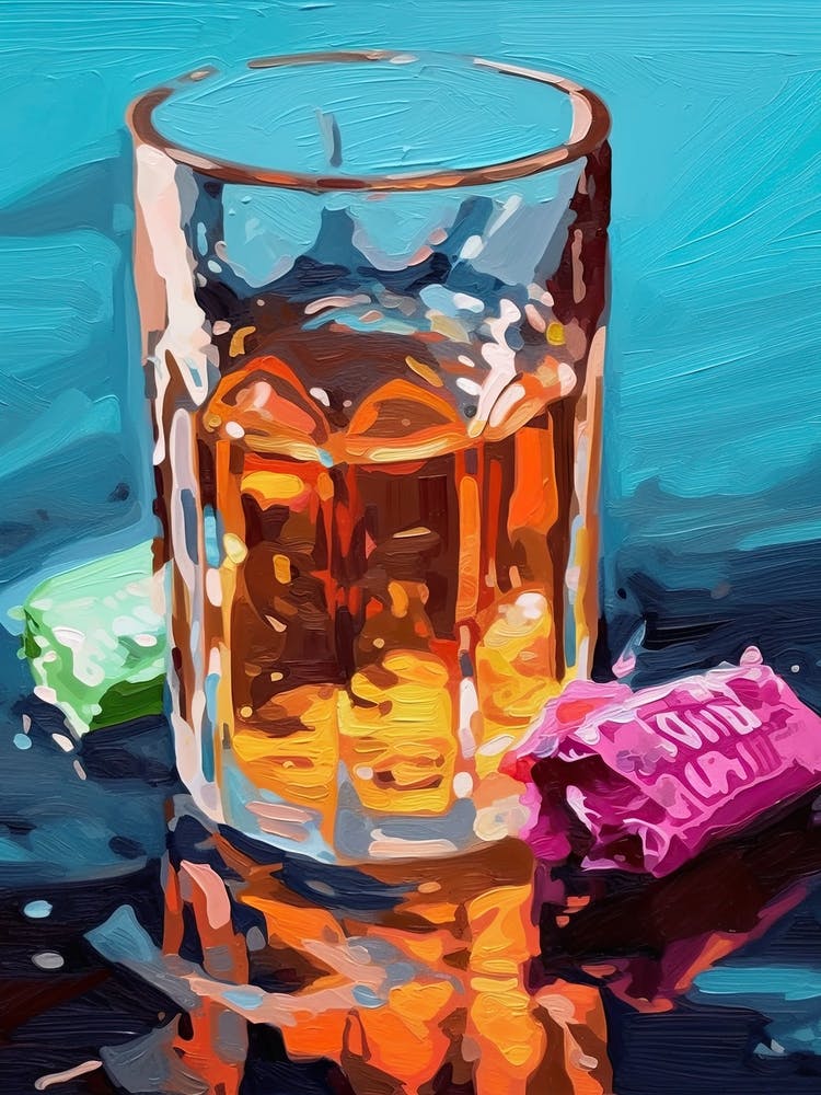 A Glass Of Water Oil Painting 3