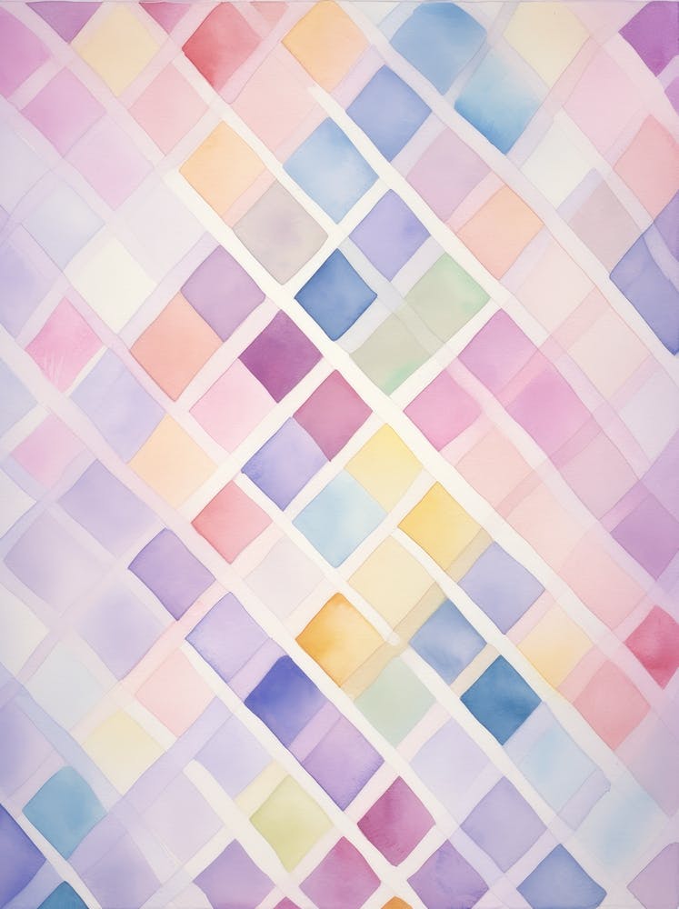 Watercolor Squares Background