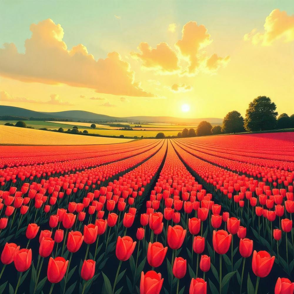 Field Of Tulips 1