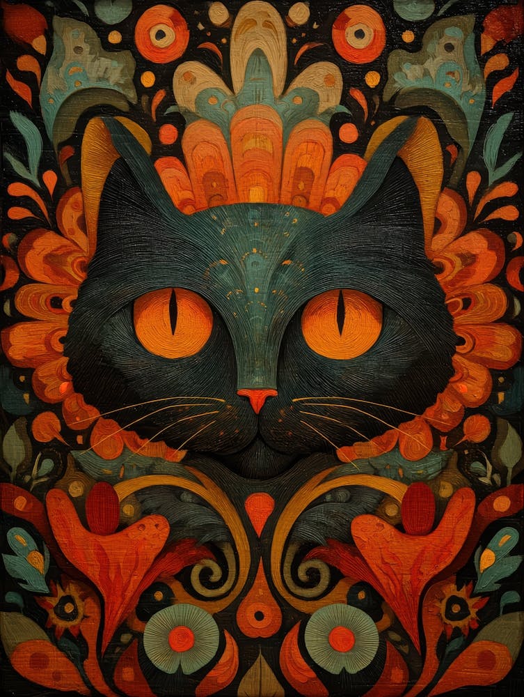 Cat With Orange Eyes