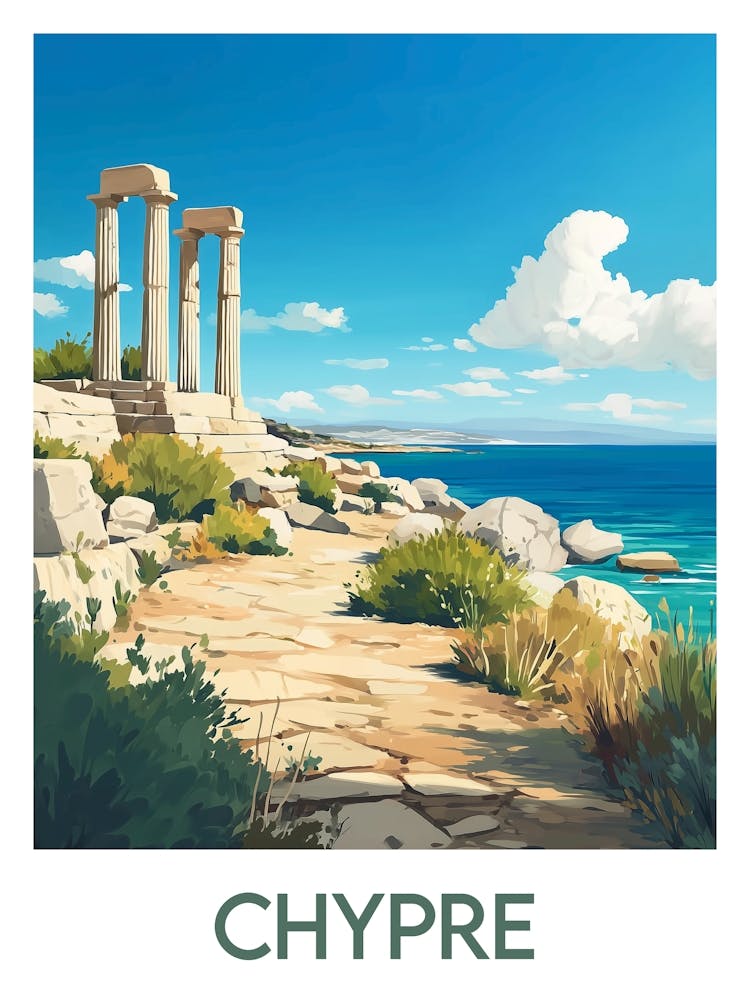 Affiche de voyage Chypre