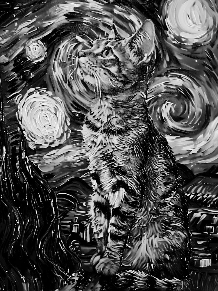 Starry Night Cat 1