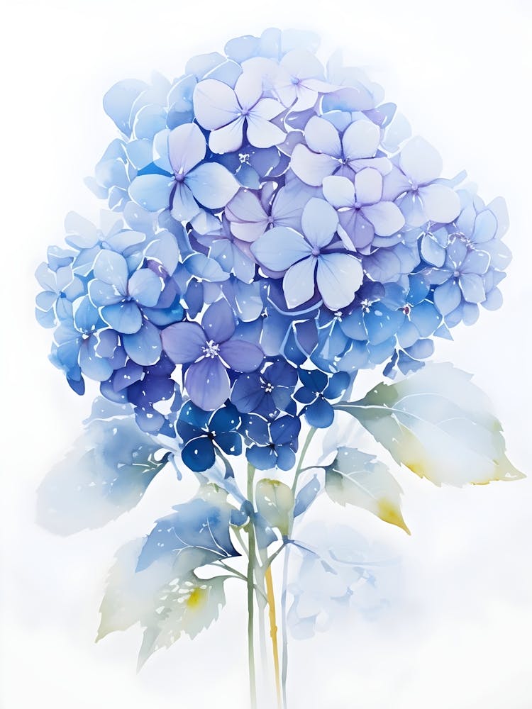 Watercolor Hydrangea 1