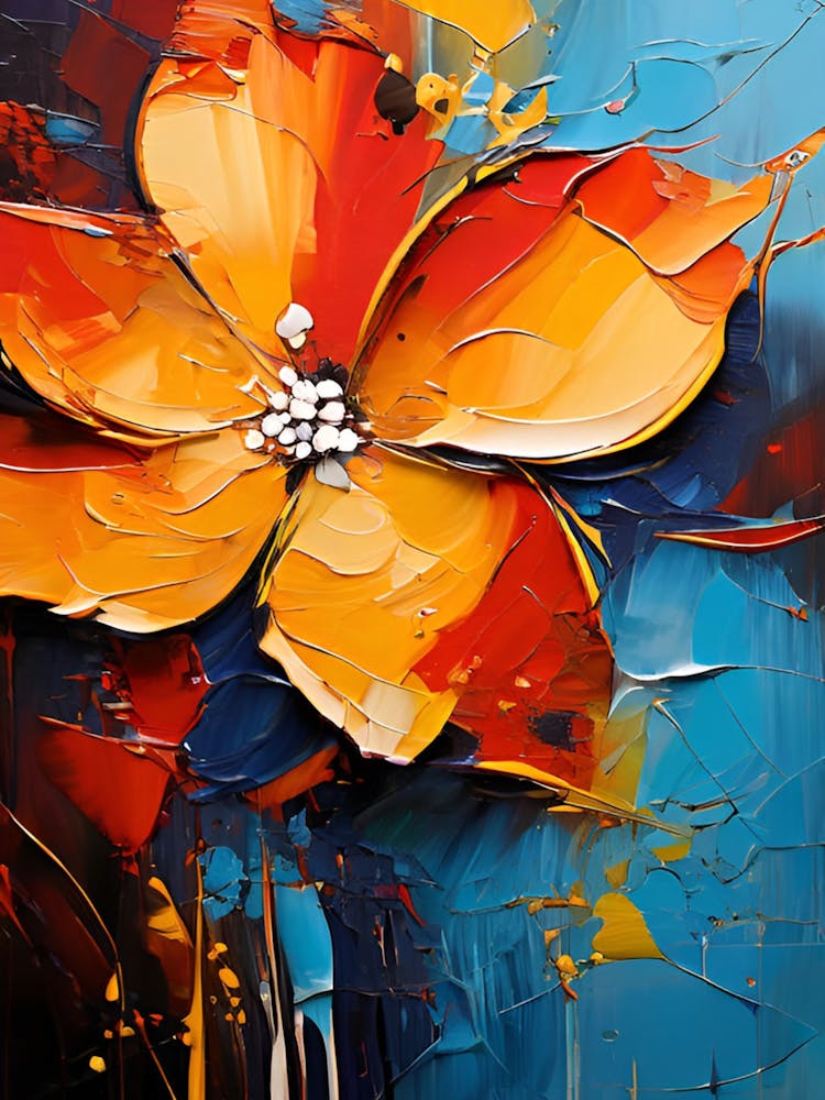 Abstract Flower Painting 6