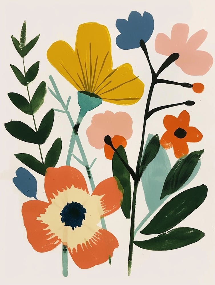 Painted Florals Cosmos 4