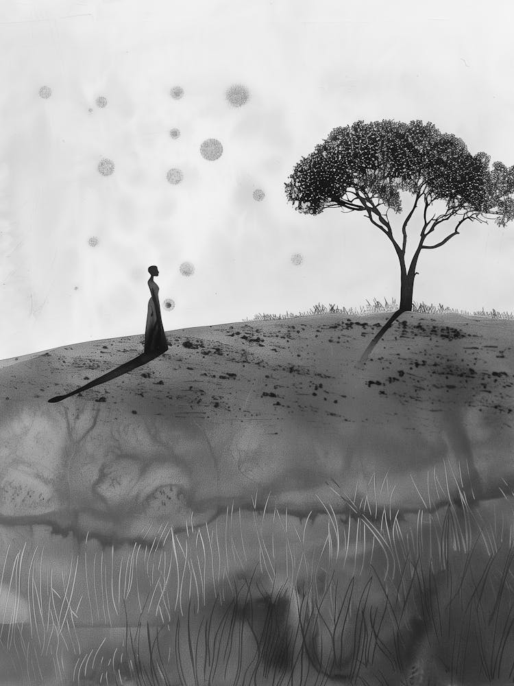 Girl And A Tree
