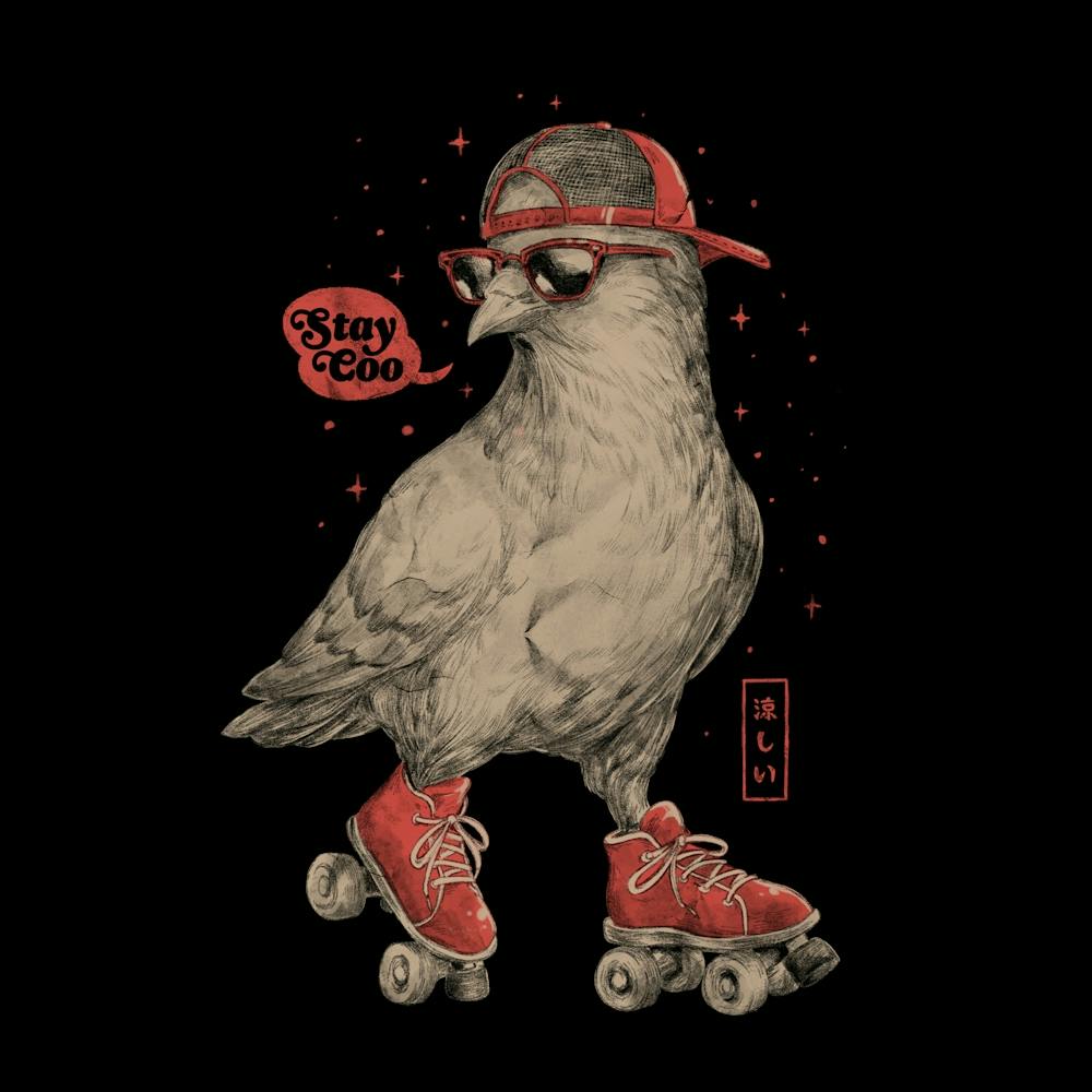 Stay Coo Cute Bird Roller Skate