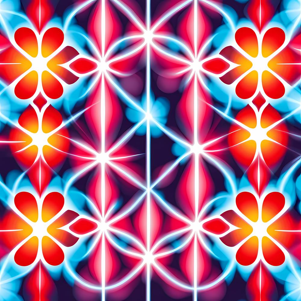 Abstract cosmic Flower Pattern 