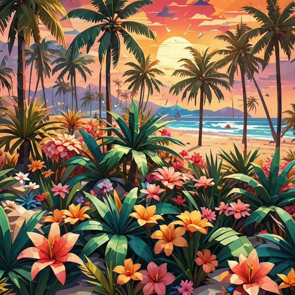 Tropical Landscape Painting