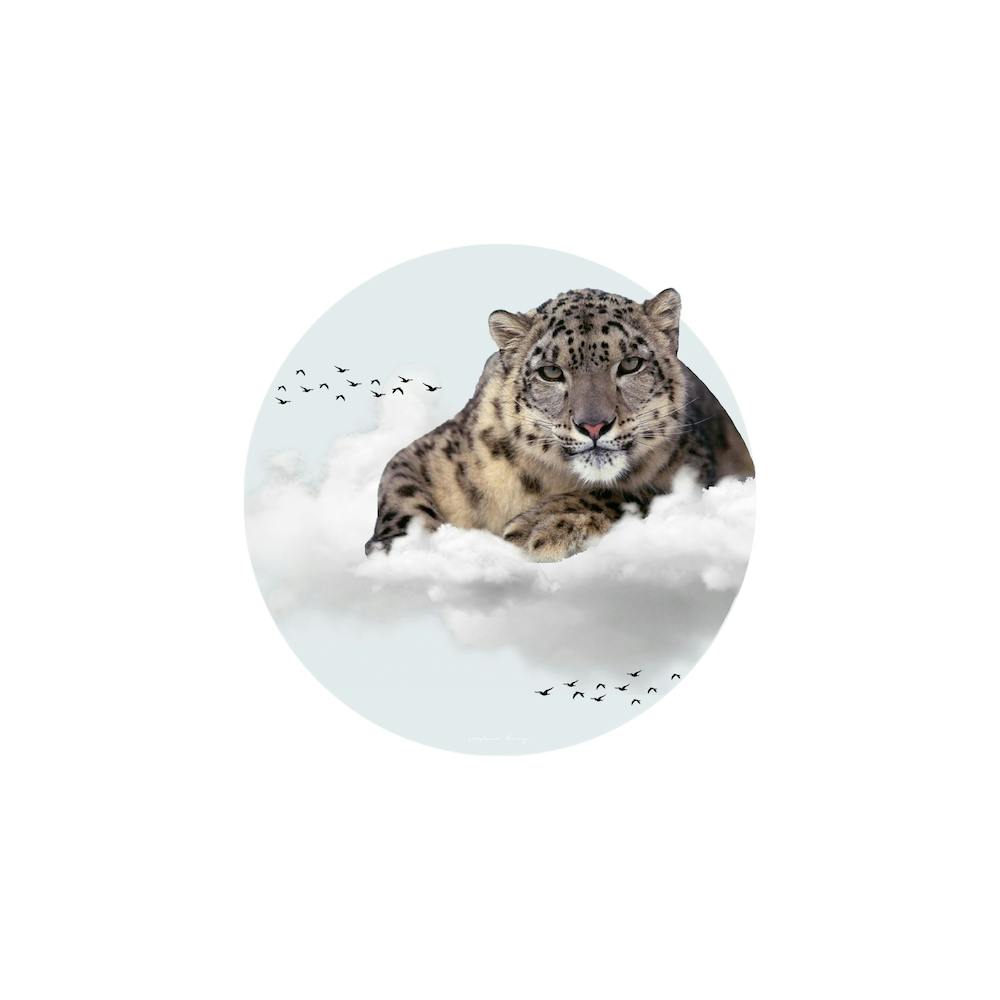 Snow Leopard Collage Square