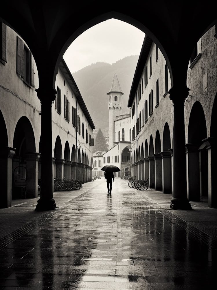 Trento, Italien, Schwarz-Weiß Analogfotografie 2