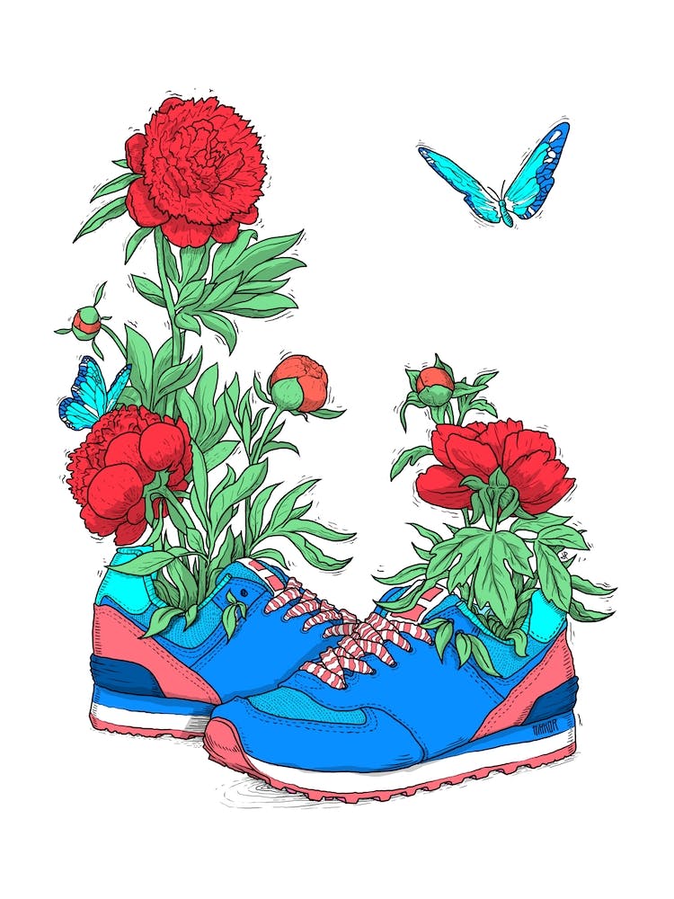 Floral Sneakers