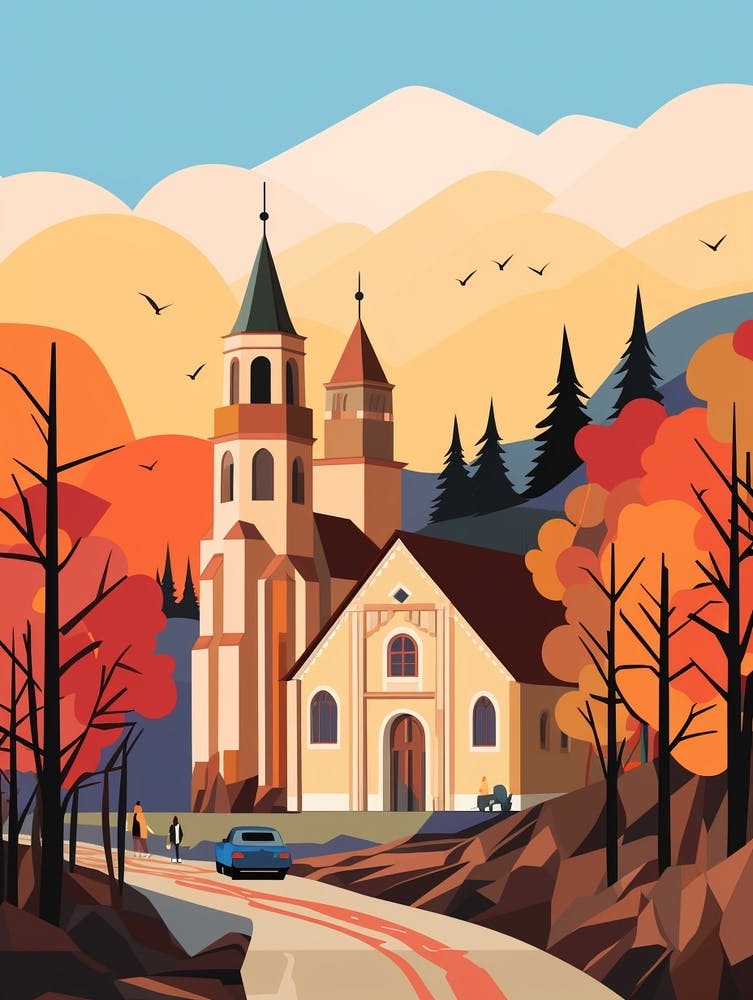Romania 2 Travel Illustration
