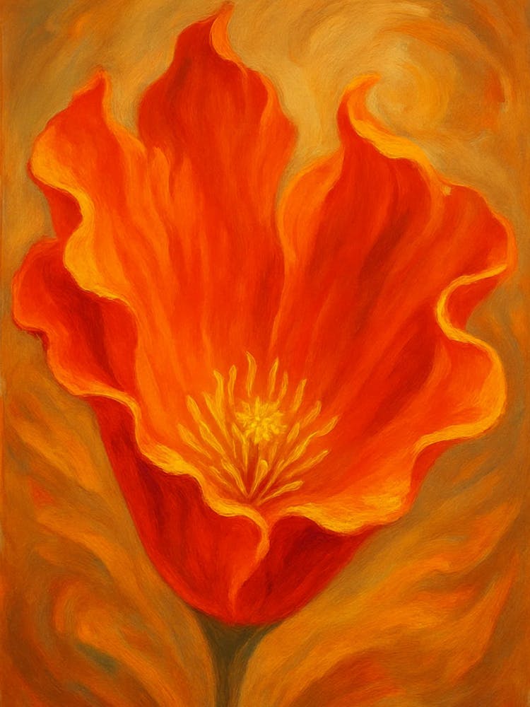Orange Poppy 1