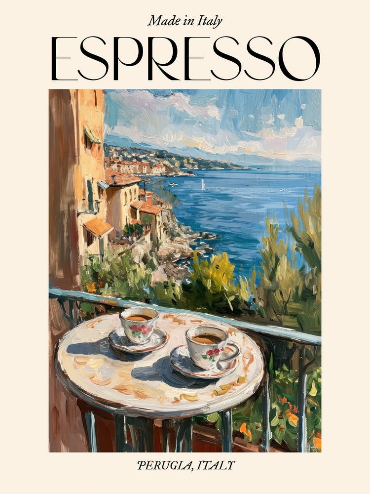 Perugia Espresso Made In Italy 1 Poster
