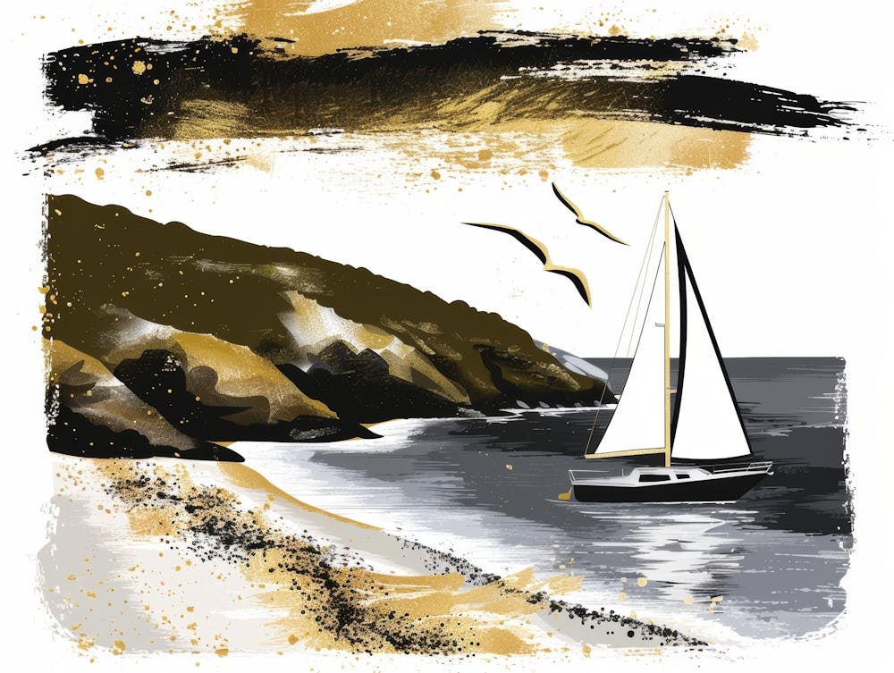 Sailboat On The Beach 6
