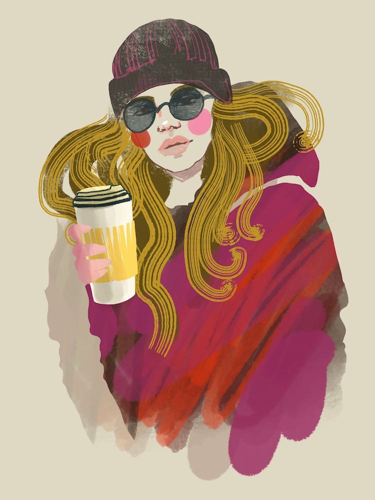 Lady With Coffee