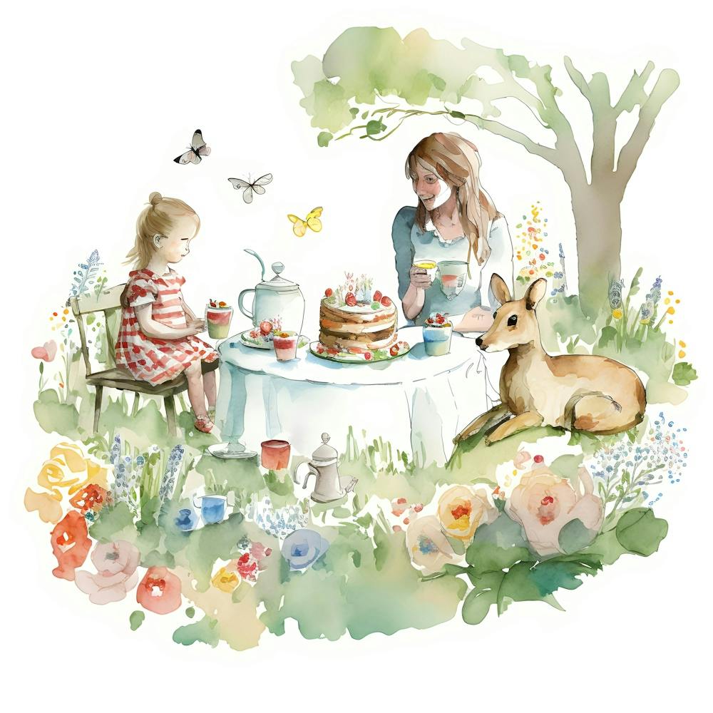 Mothers Day Watercolor Wall Art 1