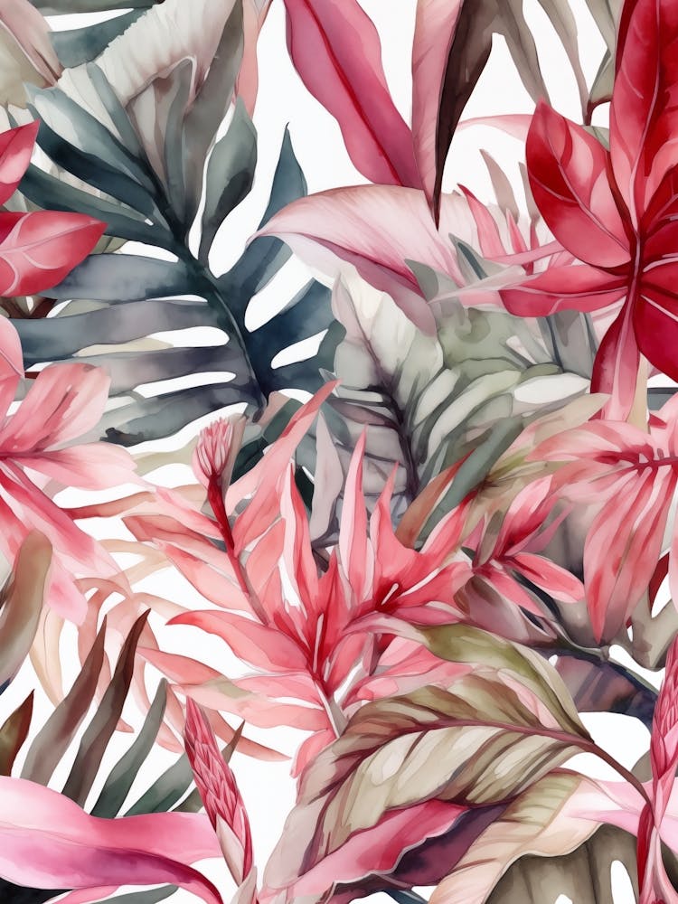 Tropical Leaves Seamless Pattern 5