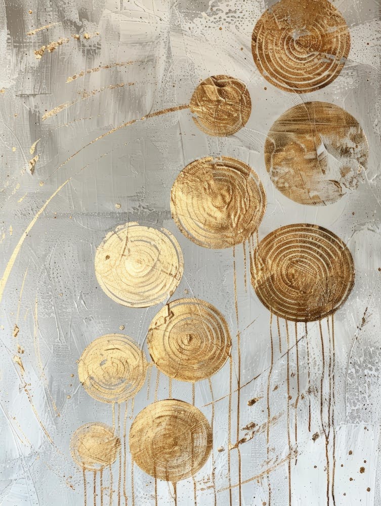 Gold Circles 8