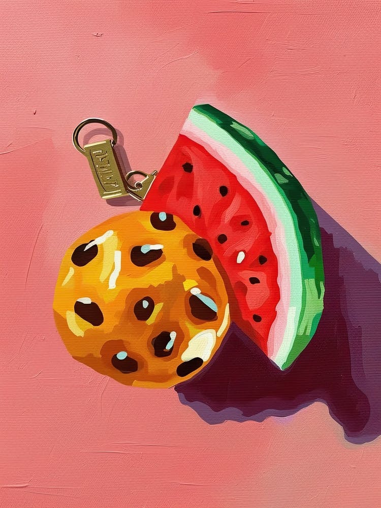 Watermelon Slice Oil Painting 6