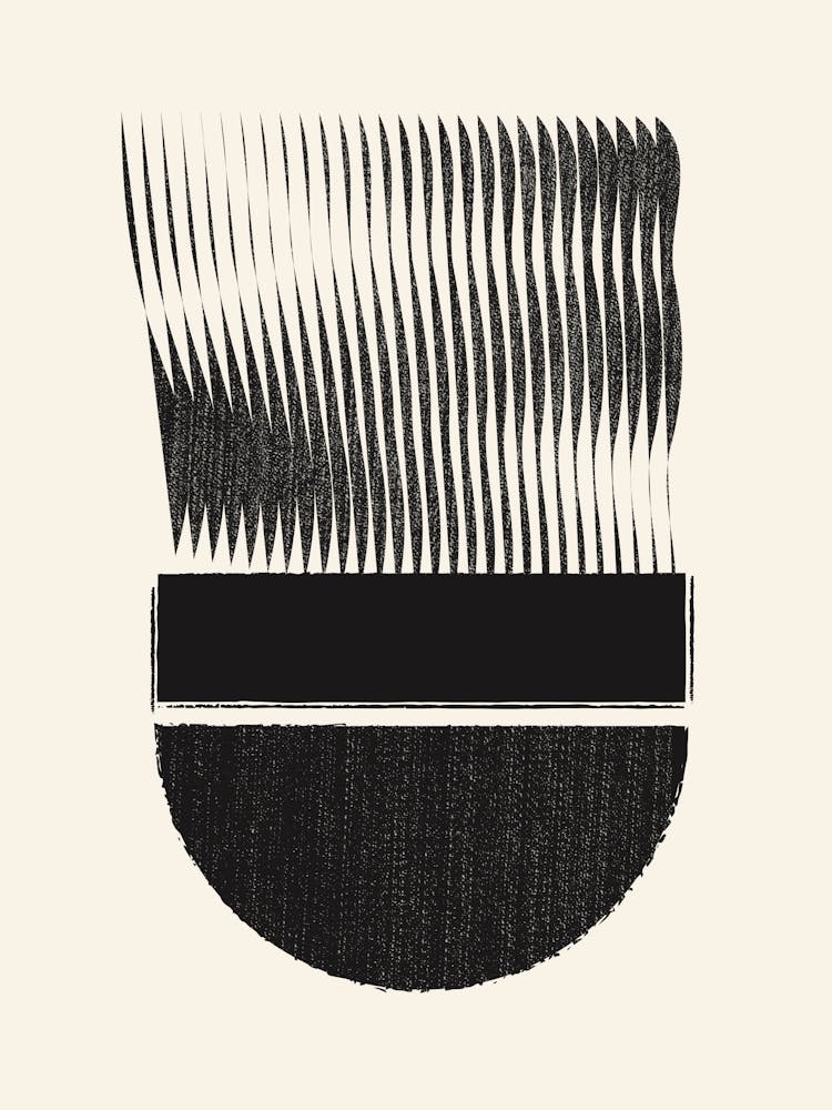 Abstract With Half Circle